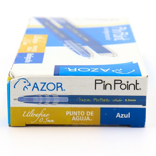 Boligrafos Ultrafino Pinpoint Azor Pluma Mayoreo Caja 12 Pza