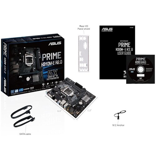 Tarjeta Madre ASUS PRIME H310M-E R2.0 2xDDR4 PCI-E USB3 Socket 1151
