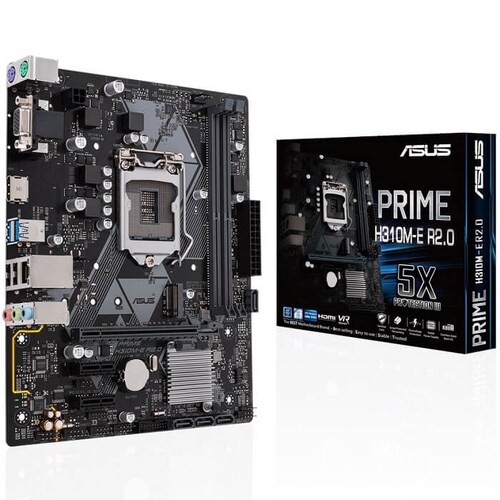 Tarjeta Madre ASUS PRIME H310M-E R2.0 2xDDR4 PCI-E USB3 Socket 1151