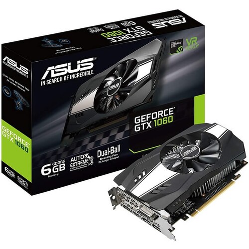 Tarjeta De Video Nvidia Asus Phoenix GTX 1060 6GB GeForce GDDR5 PH-GTX1060-6G