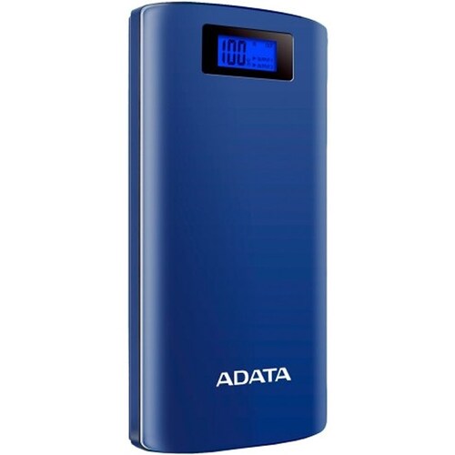 Bateria Adata P20000D 20000mAh Azul USB Power Bank Cargador Portatil AP20000D-DGT-5V-CDB