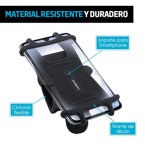 Soporte Celular Moto Bici Agarre Extremo Universal Redlemon.
