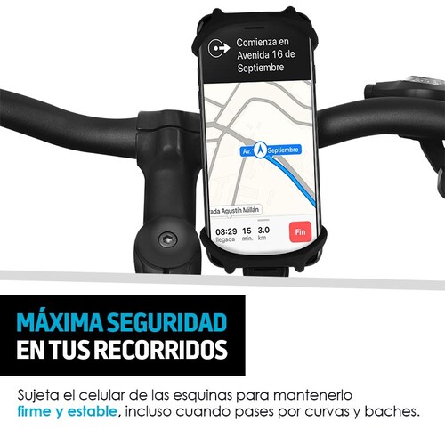 Soporte Celular Moto Bici Agarre Extremo Universal Redlemon.