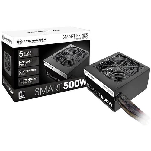 Fuente De Poder Thermaltake SMART 500W 80 Plus SPD-0500P PS-SPD-0500NPCWUS-W
