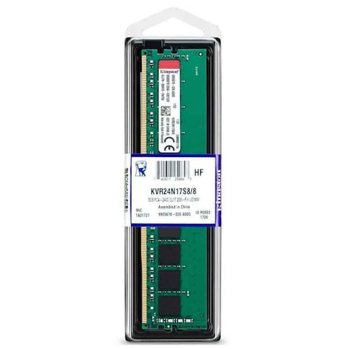 Memoria RAM DDR4 8 GB 2400MHz KINGSTON Premier KVR24N17S8/8