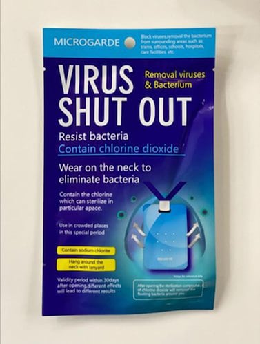Tarjeta De Esterilización Virus Block Out con 4 piezas. Envío gratis