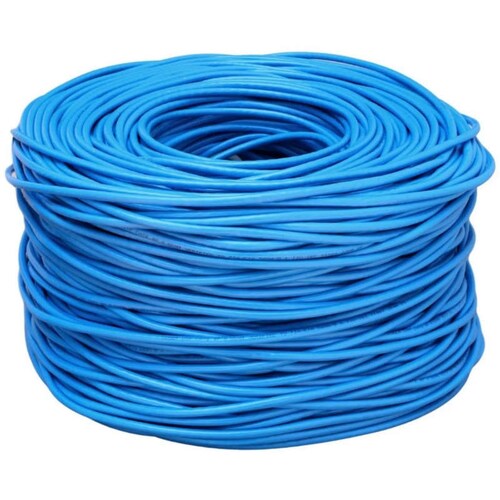 Bobina Cable de Red Cat 5e Cal 0.42 mm Interior UTP 300 m