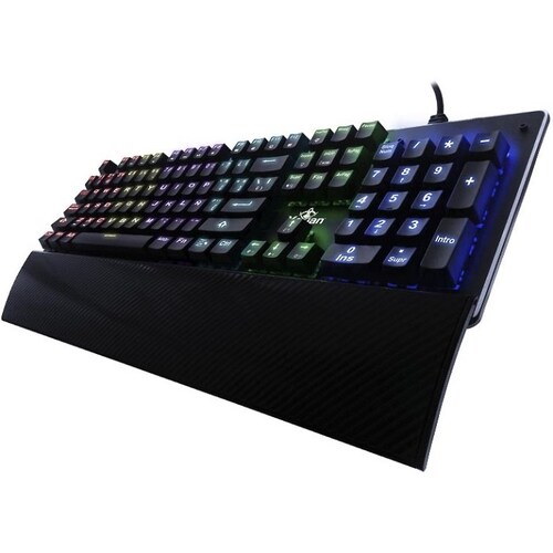 Teclado YeYian Flare Serie 2000 Mecanico Switch Azul RGB YAT1801.