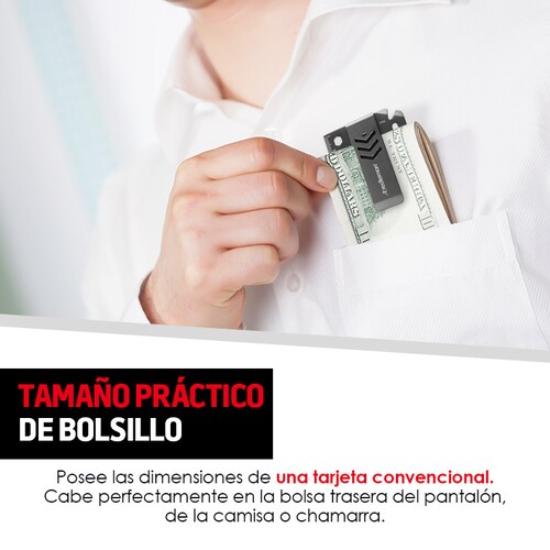 Clip para Billetes con Destapador 9 Herramientas en 1 Redlemon.