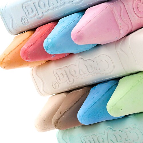 Caja Gises Gigantes Lavables. Crayola