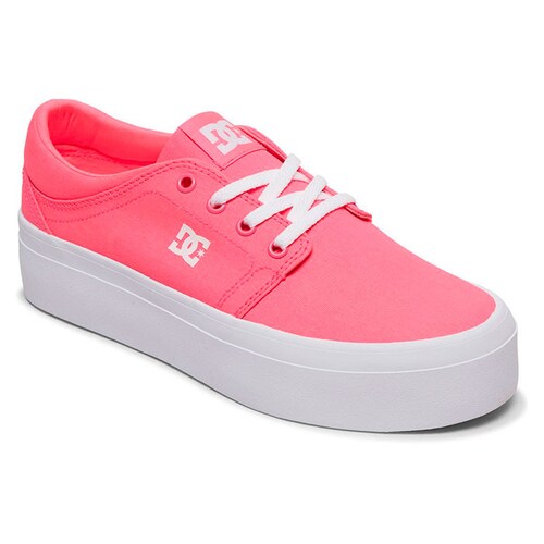 Tenis DC Mujer TRASE PLATFORM TX Rosa.