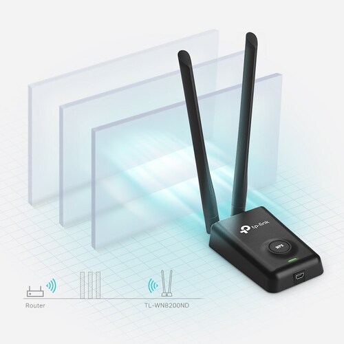 Adaptador De Red Inalambrica USB Tp-Link TL-WN8200ND Alta Potencia