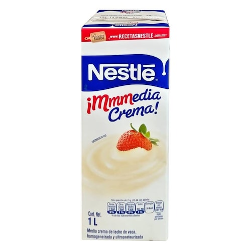 Media Crema Nestlé 4 pzas de 1 l