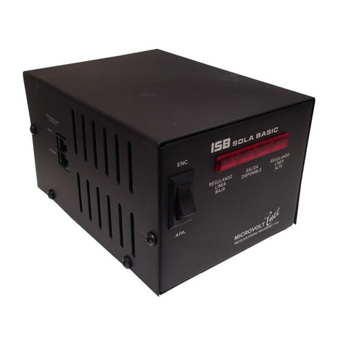 Regulador Industrias Sola Basic Microvolt Inet, 2000VA, Entrada 100-127V, 4 Salidas (DN-21-202)