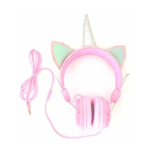 Audifonos de  unicornio con micrófono diadema Gadgets & fun para niños 
