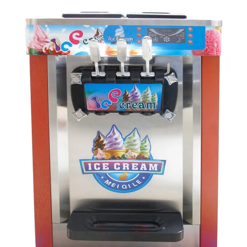 Maquina Helados  1800w Helado Suave Nieve Comercial Profesional Naranja