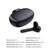 Set de 2 Audifonos Inalambricos Manos Libres Bluetooth 5.0 LED T Black And White