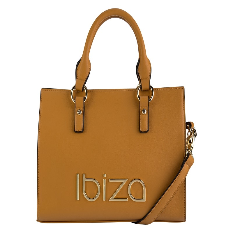 BOLSA DE MANO ORIGINAL JAIME IBIZA COLOR MOSTAZA