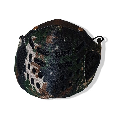 CUBREBOCAS DE NEOPRENO COLOR NEGRO Y MILITAR REUTILIZABLE / LAVABLE