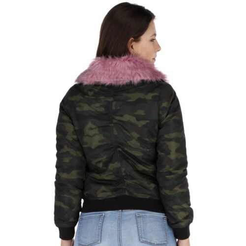 Chamarra Camuflaje Para Mujer Moderna En Dos Colores G1549