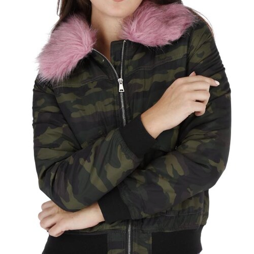 Chamarra Camuflaje Para Mujer Moderna En Dos Colores G1549
