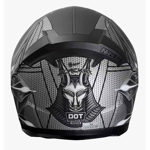 Casco Para Moto Kov Novak Blackat Mate Con Mica Iridium