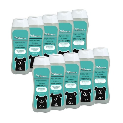 Paquete de 10 Shampoo para perro Biodegradable 400ml