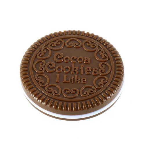Espejo Mini De Bolsillo Con Peine con forma de galleta Cookie