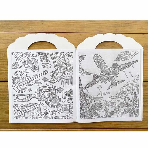paquete de 2 Libros Para Colorear Mandalas Ciudades y cosas 16 Pág C/u