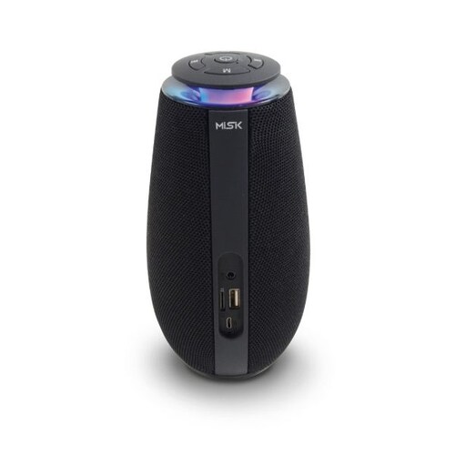 Bocina Bluetooth MISIK MS236B Negro TWS USB Tarjeta SD y Radio FM
