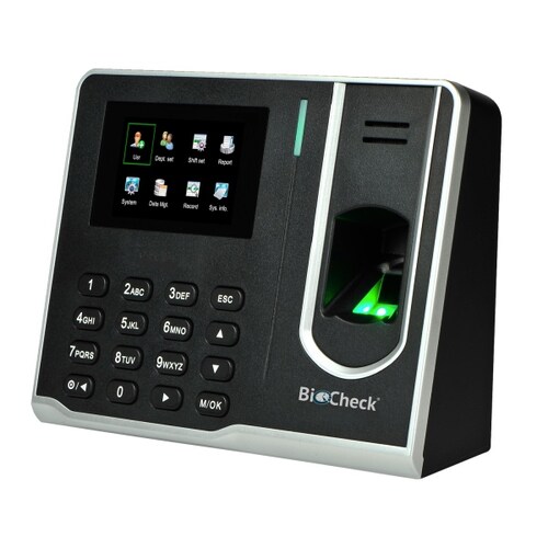 RELOJ CHECADOR DE HUELLA DIGITAL PARA 20 EMPLEADOS