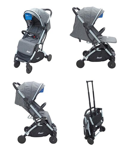 Carriola De Aluminio  Viaje Ultra - Ligera Wing D'bebé Gris