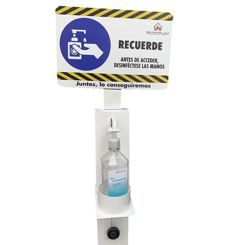 Dispensador De Gel Antibacterial Modulo Sanitizante Pedestal