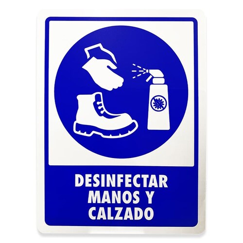 Letrero COVID 20x25 Letrero estireno Aviso Señal Señalamiento Cubreboca /gel / Sanadistancia / temperatura