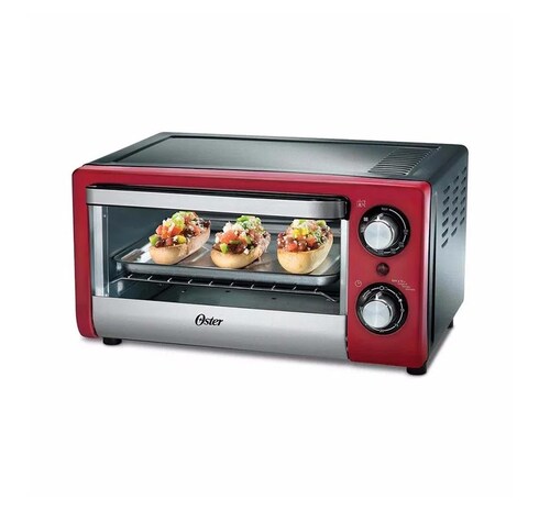 Horno tostador Electrico Oster rebanas color rojo TSSTTV10LTR