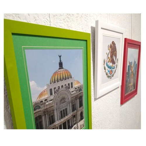 3 MARCOS TRICOLOR BANDERA DE MEXICO HERMOSOS, PASPARTU FRAMES