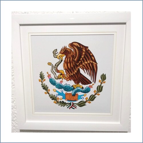3 MARCOS TRICOLOR BANDERA DE MEXICO HERMOSOS, PASPARTU FRAMES