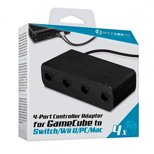 Adaptador de 4 puertos GameCube Hyperkin para Nintendo Switch Wii U PC y Mac