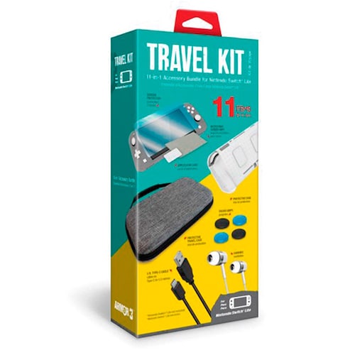 Travel Kit 11 en 1 Armor3 Hyperkin Para Nintendo Switch Lite