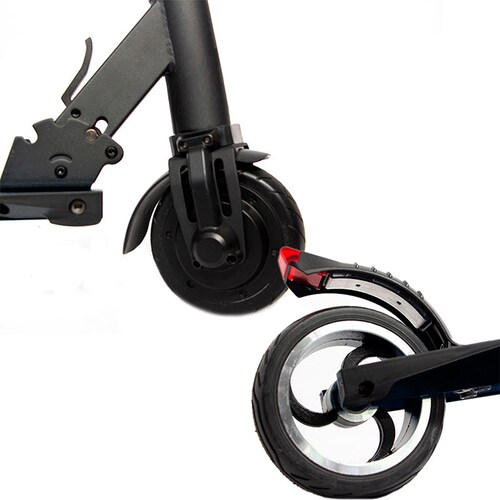 Scooter Electrico Plegable 23 km  3 Velocidades Luz Led Patin Negro Centurfit