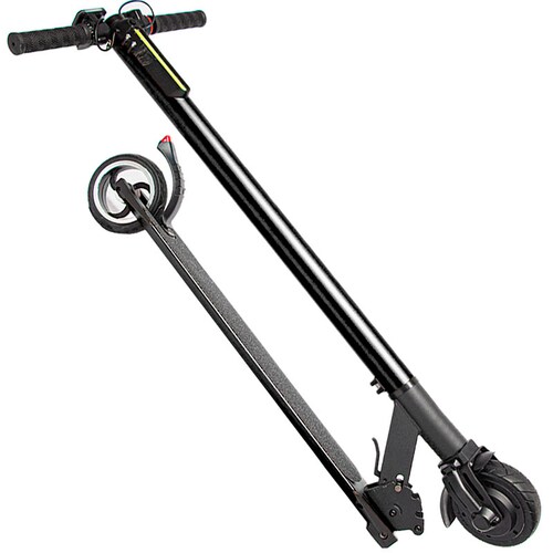 Scooter Electrico Plegable 23 km  3 Velocidades Luz Led Patin Negro Centurfit