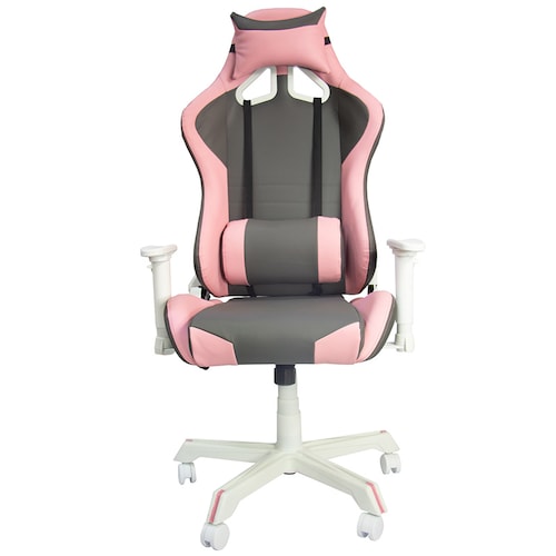 Silla Gamer Ergonomica Cojines Desmontables  Reclinable Rosa