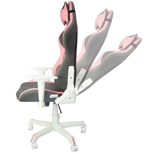 Silla Gamer Ergonomica Cojines Desmontables  Reclinable Rosa
