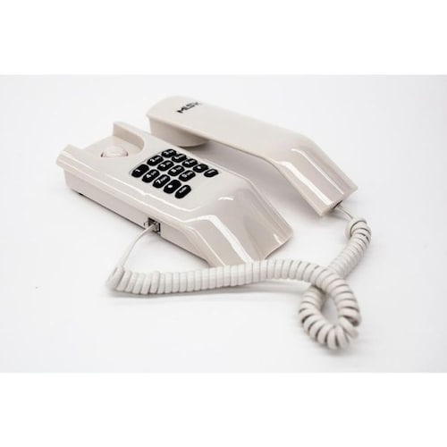 Teléfono Alambrico MISIK MT840W Blanco Flash y Mute Terminado brilloso