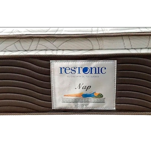 COLCHON MATRIMONIAL NAP DE RESTONIC CON COLCHONETA EXQUIZITO 