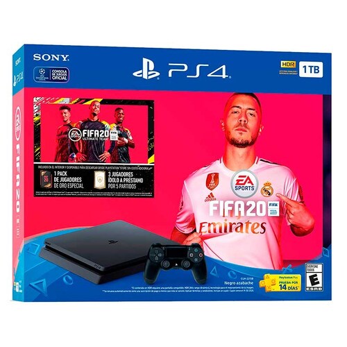 CONSOLA SONY PS4 SLIM CON JUEGO DE FIFA 20  GV