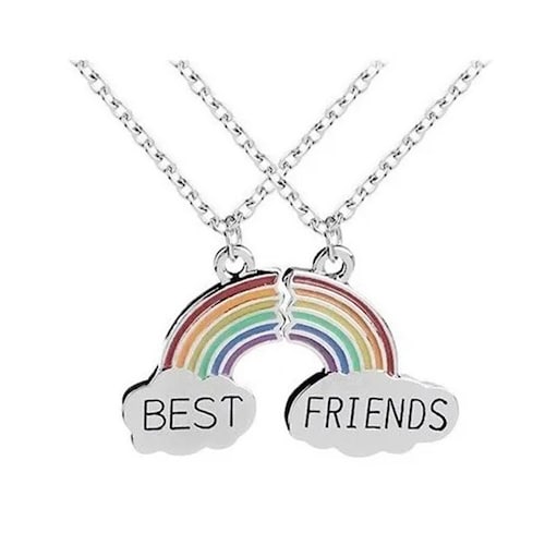 Set 2 Collares Best Friends Mejores Amigas Corazon Amor #4