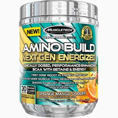 AMINO BUILD NEXT GEN ENERGIZED ORANGE MANGO 30 SERV CONSTRUYE MUSCULO