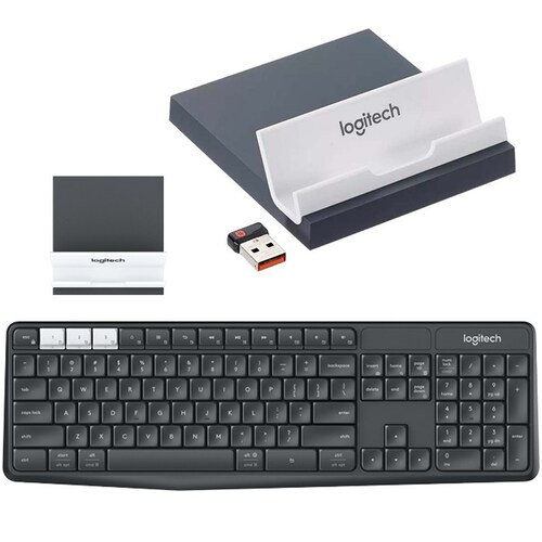 Teclado Logitech Inalambrico USB Y Bluetooth K375s Multi-Dispositivos 920-008166