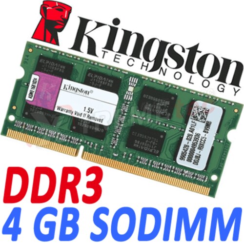 Memoria Ram DDR3 Sodimm Kingston 1333 MHz 4 Gb PC3-10600 KVR13S9S8/4